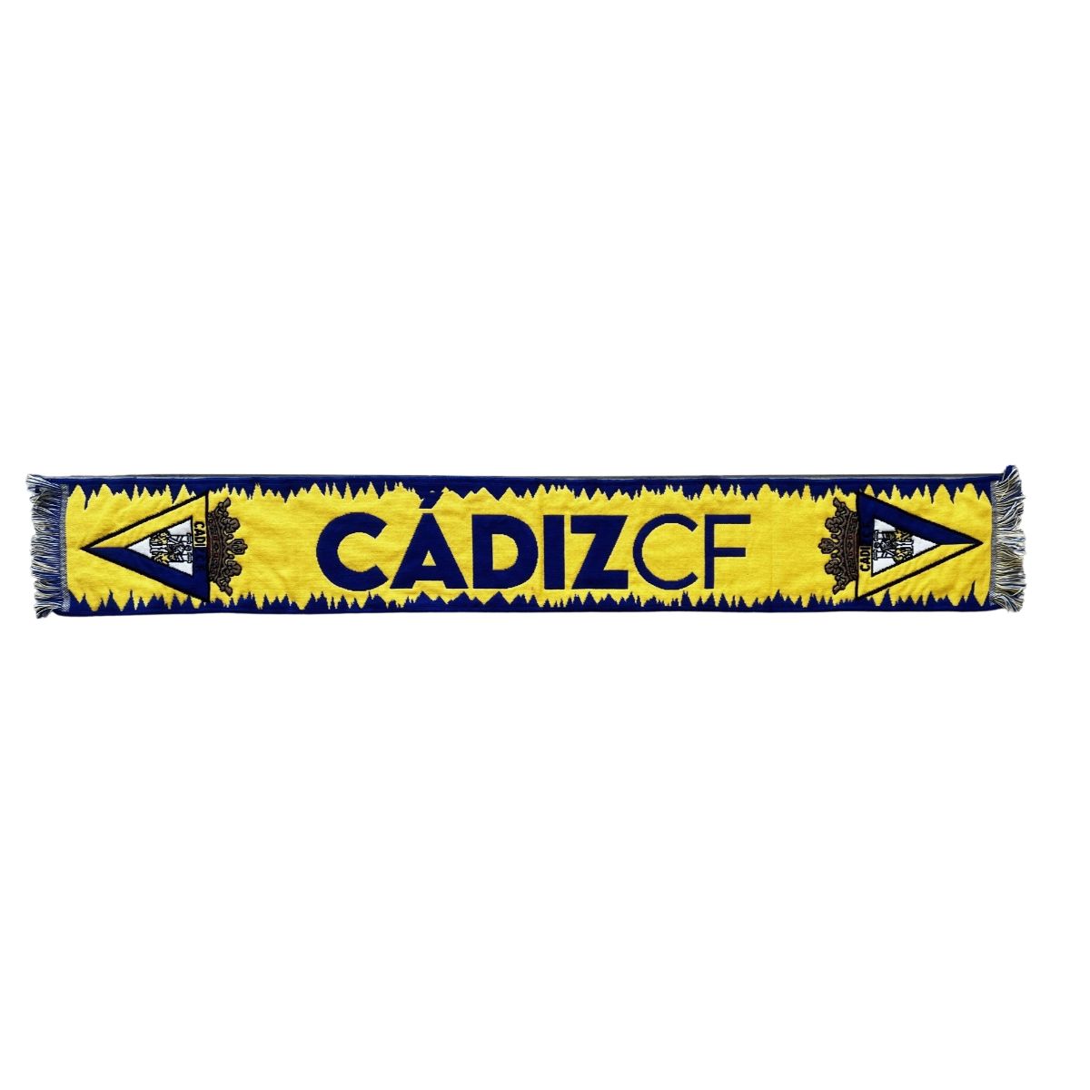CÁDIZ C.F. BUFANDA BORDES AZULES