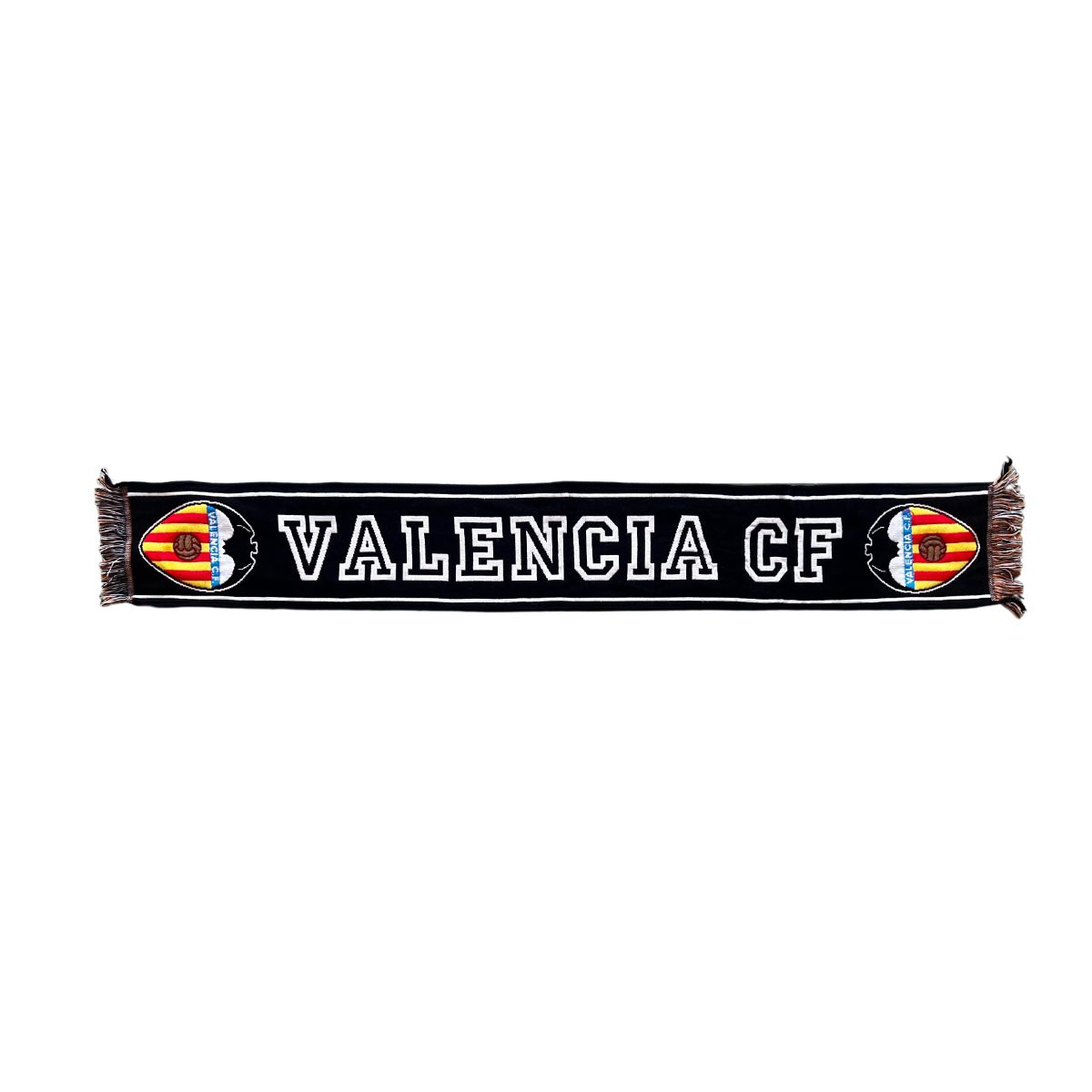 Valencia C.F. Bufanda Negra Letras Clásicas