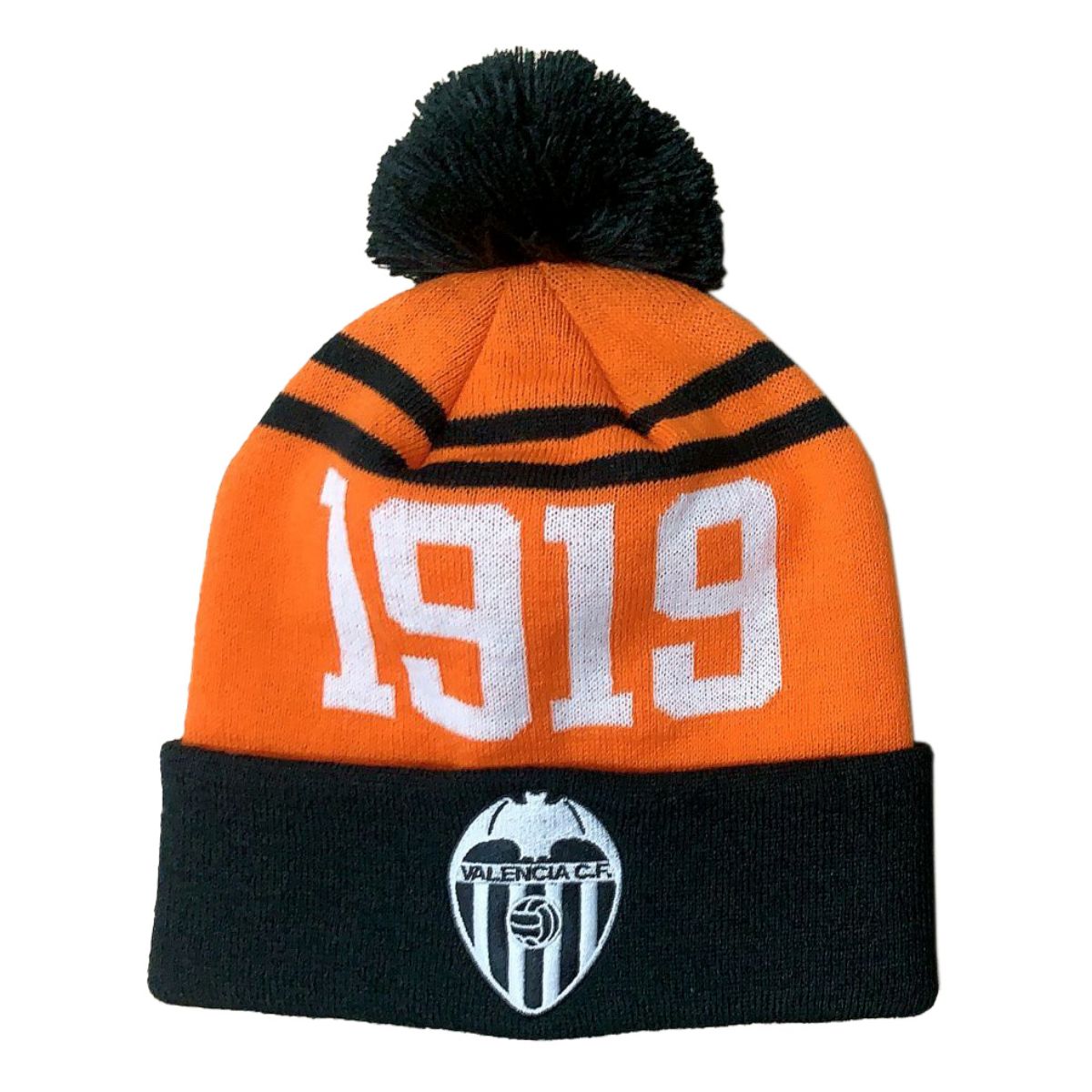 Valencia C.F. Gorro Borla Naranja