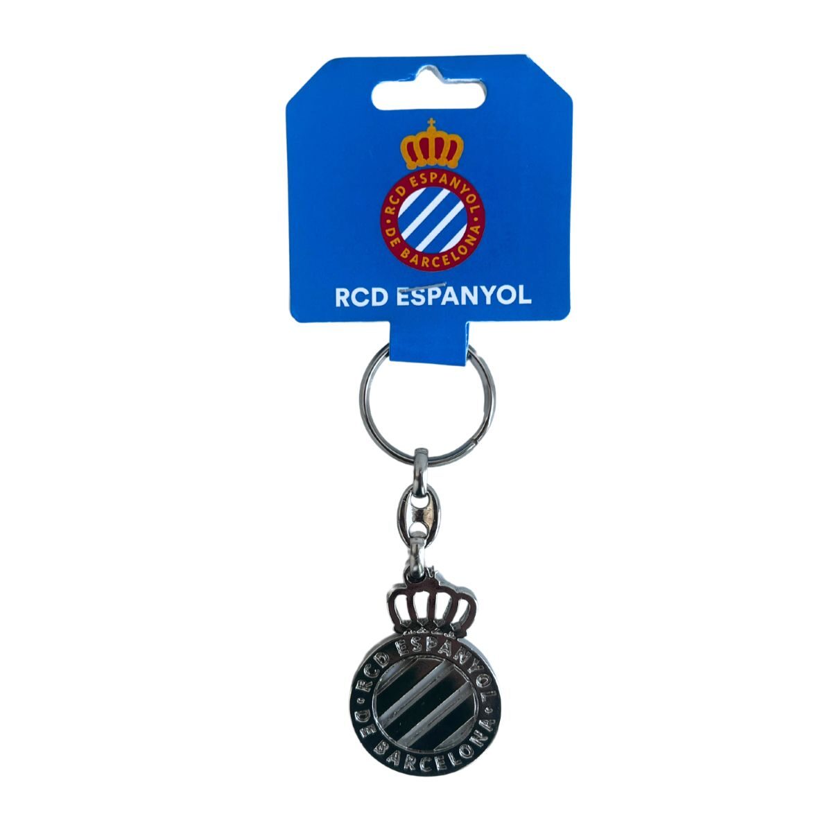 R.C.D. Espanyol llavero calado